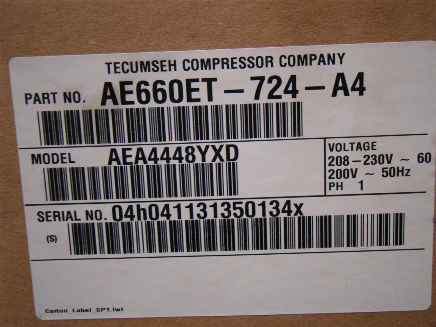 copeland compressor serial number lookup